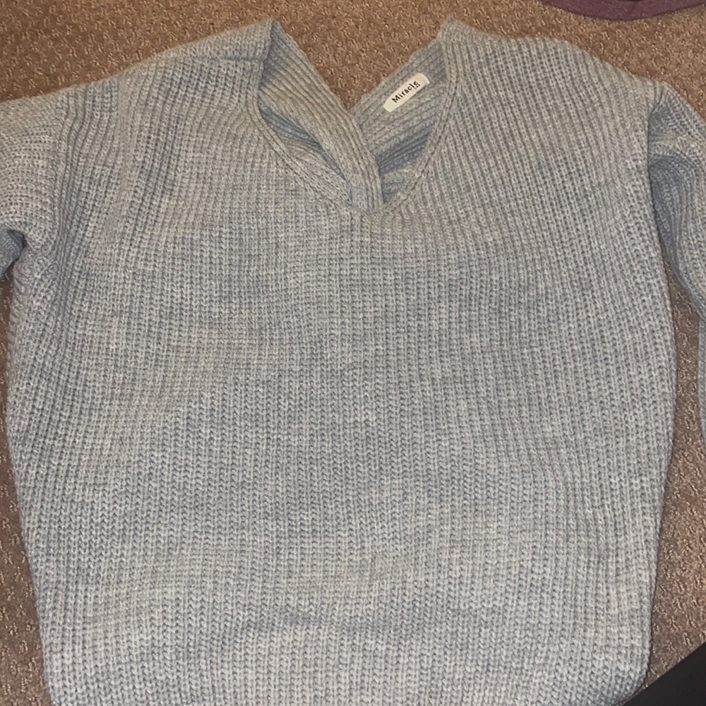 Gray sweater